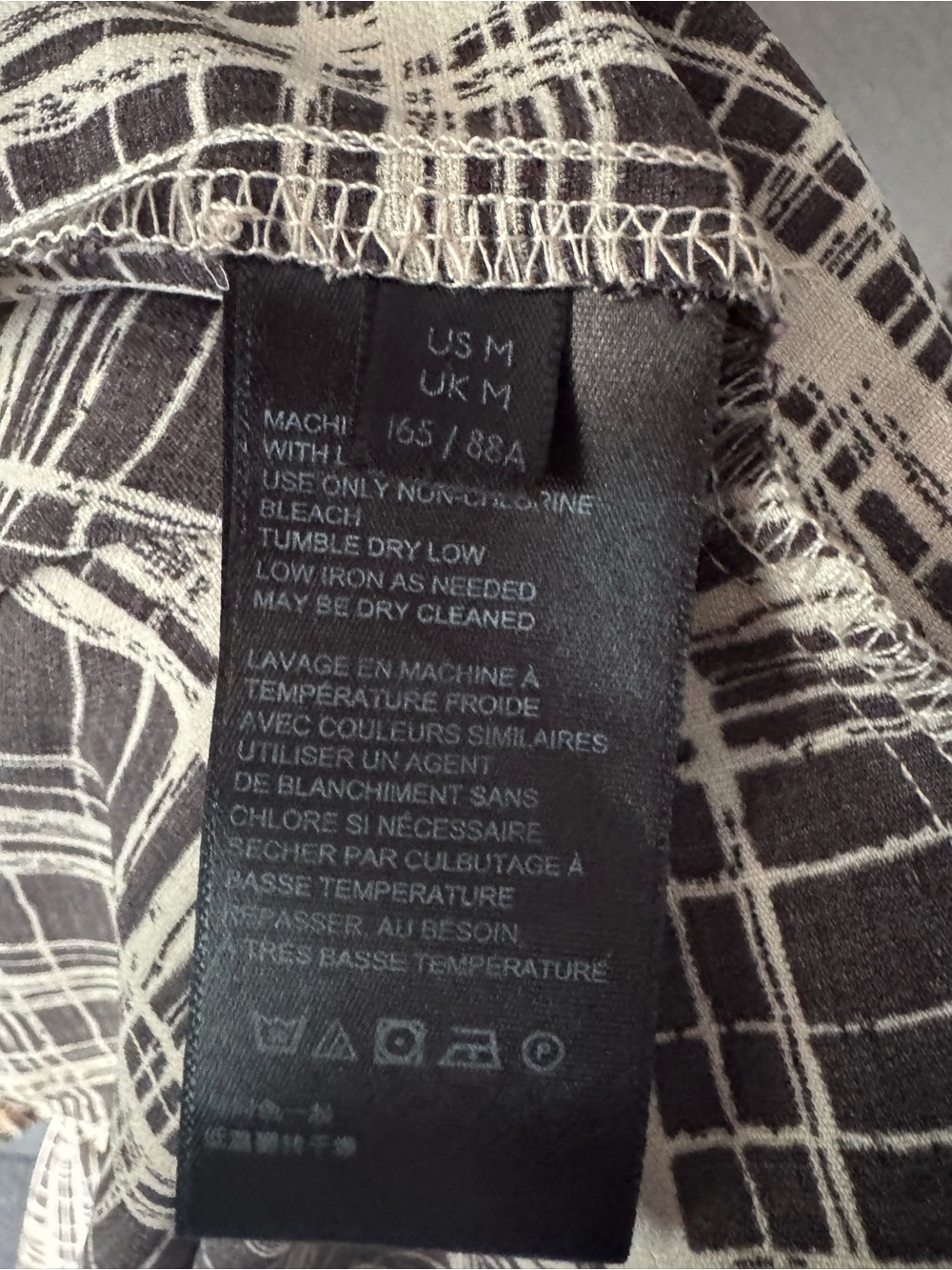 Urban Outfitters Black and Ivory Plaid Wrap Midi Dress - Picture 6 of 9
